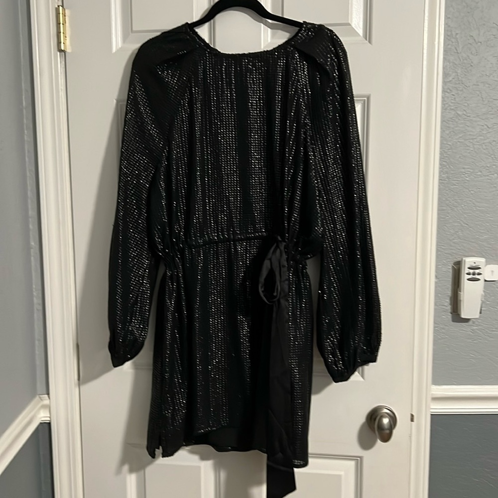 Something Navy - Sequin Raglan Minidress (Nordstrom Exclusive) black / XL